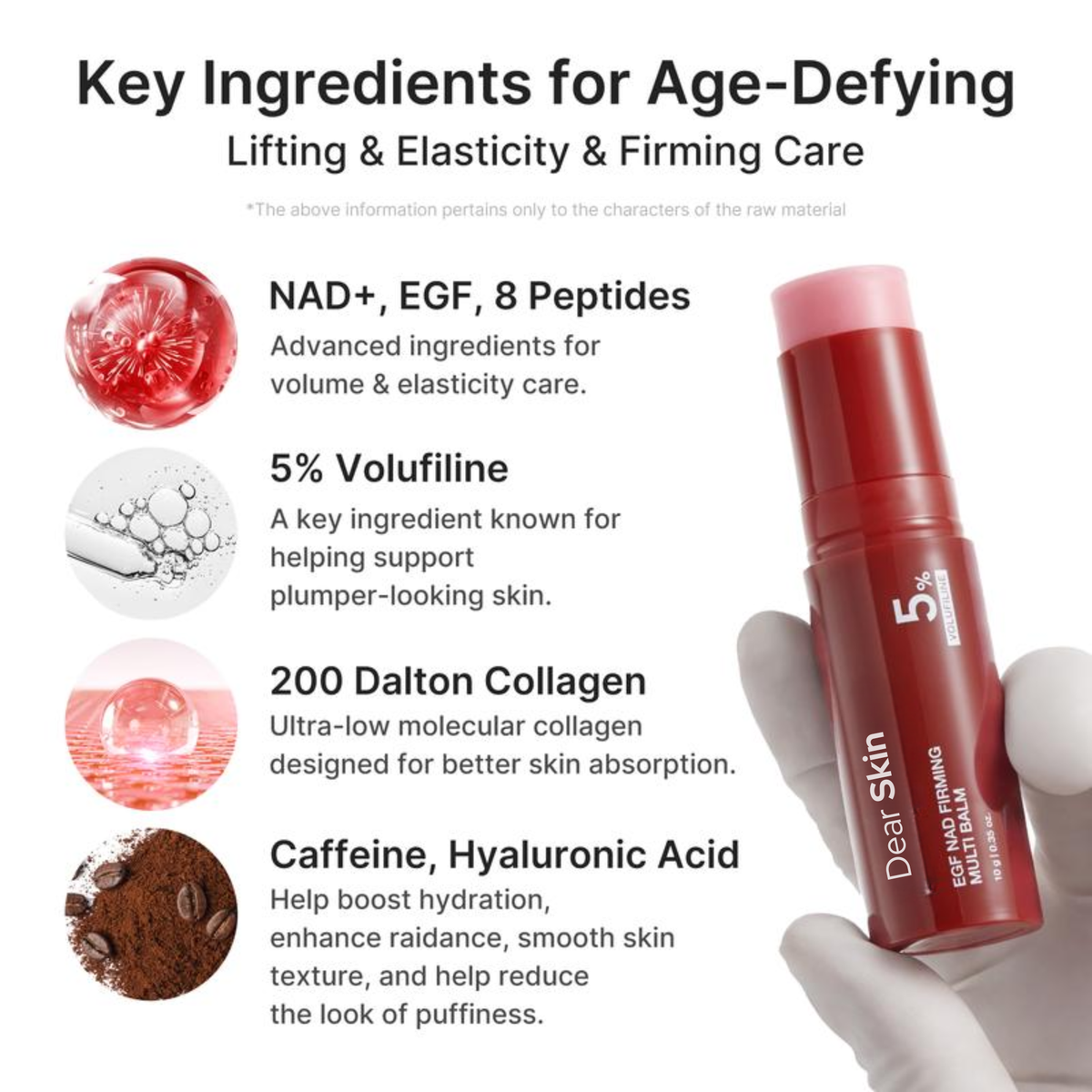 NAD+ Collagen Firming Stick for Firmer, Youthful Looking Skin